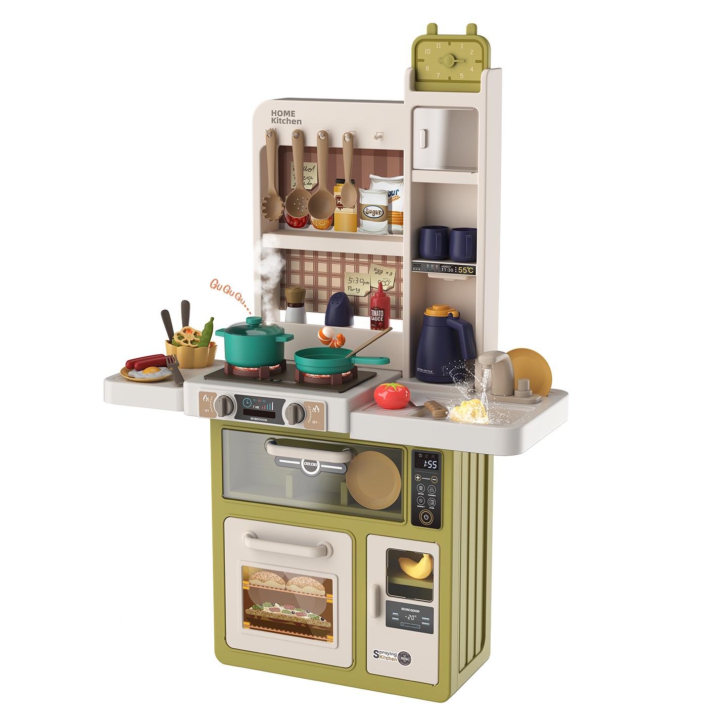 Кухня детская Lolly Kids LK177 88 см и эффекты и 55 аксессуары (9798)