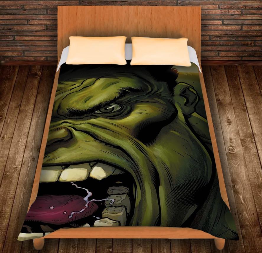 Плед с 3D принтом Великан Халк 150х200 см (epi_0296)