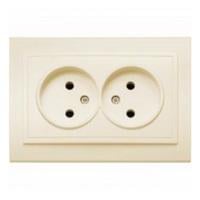 Розетка EL-BI ZENA без заземления Кремовый (500-010300-908)