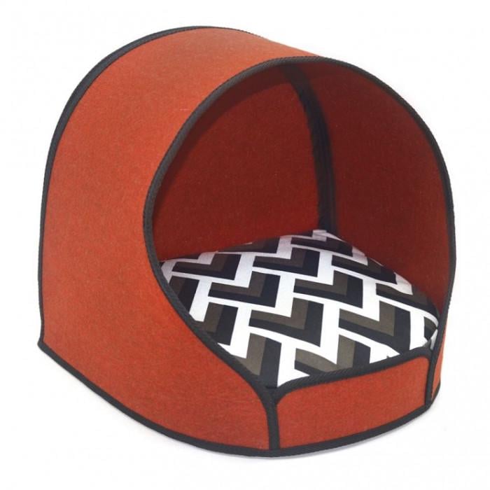 Лежак для котів та собак №2 ОЛІМП 345х375х375 мм Червоний (A-009167)