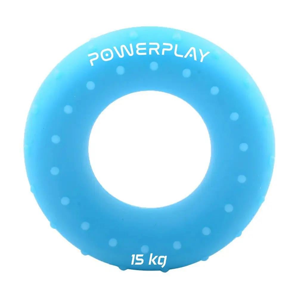 Эспандер кистевой силиконовый PowerPlay PP-4338 Hand Grip Light 15 кг Голубой