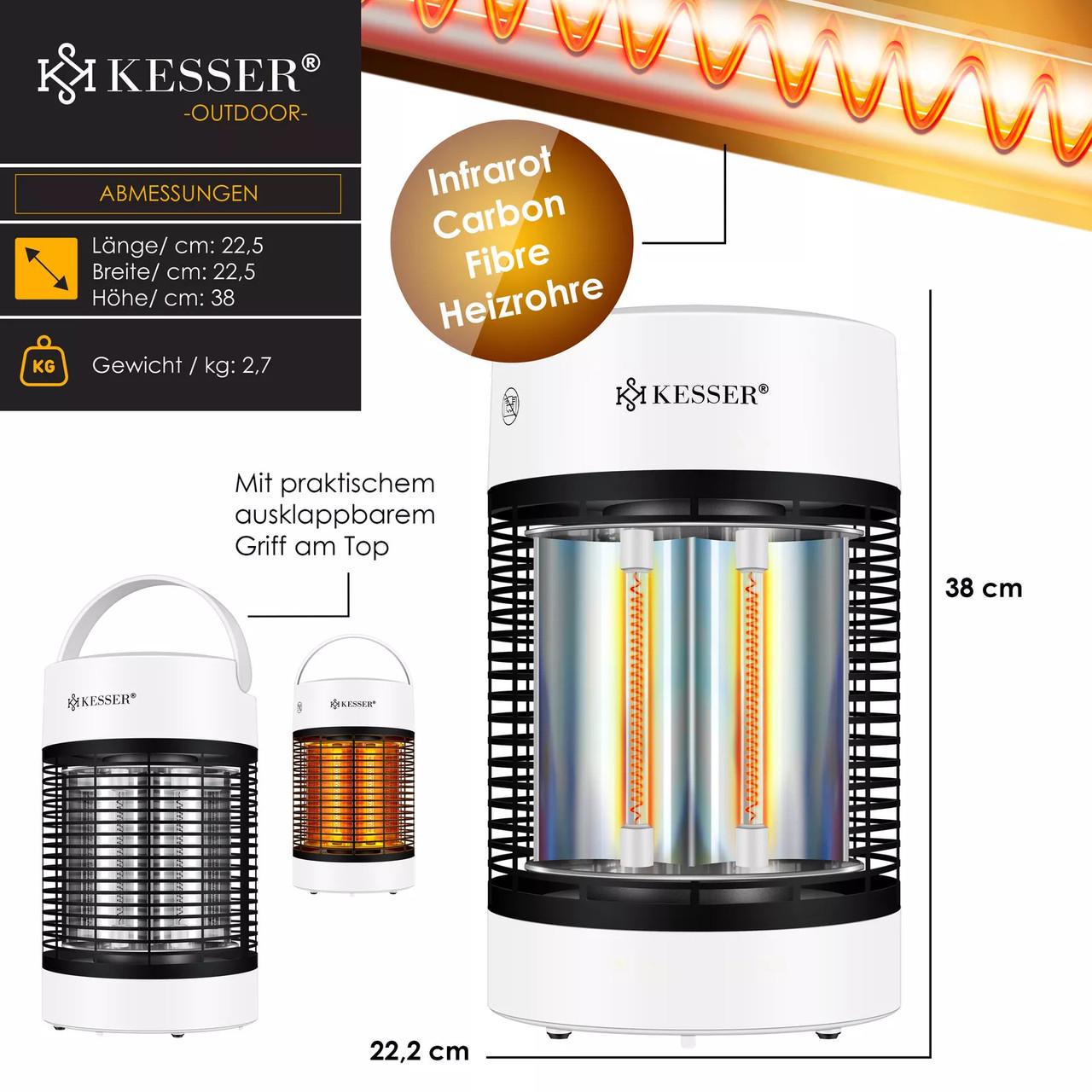 Инфракрасный обогреватель KESSER 38 см 700 Вт Белый (2396167036) - фото 2 Инфракрасный обогреватель KESSER 38 см 700 Вт Белый (2396167036) - фото 2