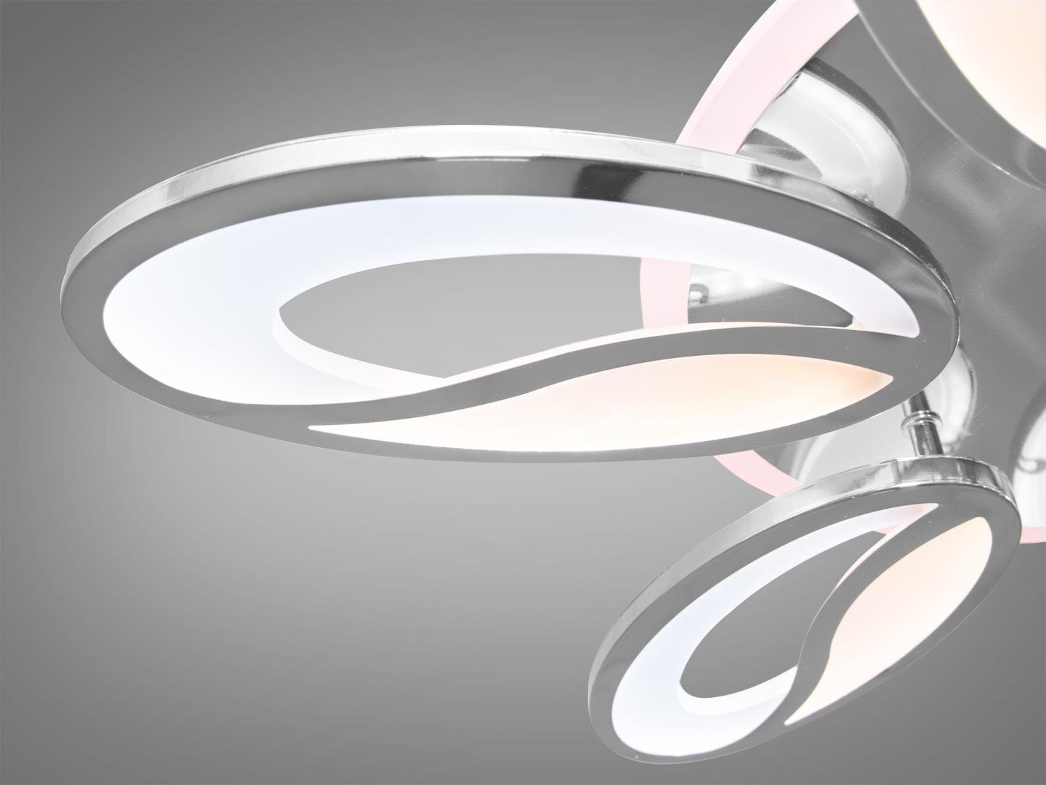 Люстра стельова LED підсвічування/димер/пульт 105W Хром (8090/6HR 3col dim) - фото 4 Люстра стельова LED підсвічування/димер/пульт 105W Хром (8090/6HR 3col dim) - фото 4