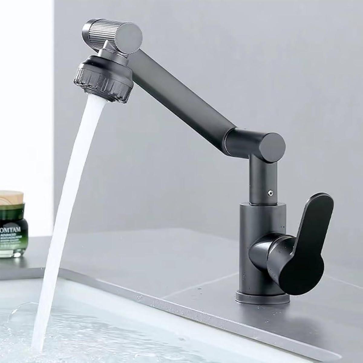 Смеситель трансформер Swiveling Faucet вращающийся для ванной комнаты и кухни - фото 6