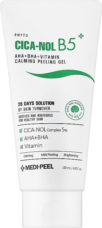 Пілінг-скатка з кислотами MEDI-PEEL Phyto Cica Nol B5 AHA BHA Vitamin Calming Peeling Gel 120 мл (8809409349442)