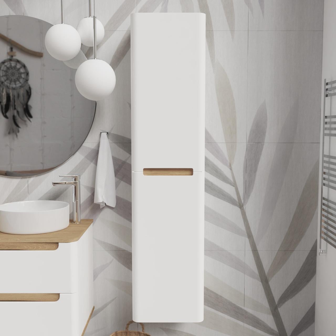 Пенал підвісний MVK Vostok Terra 40 B1 правий емаль 400х300х1600 мм Білий матовий (tr140rwh)