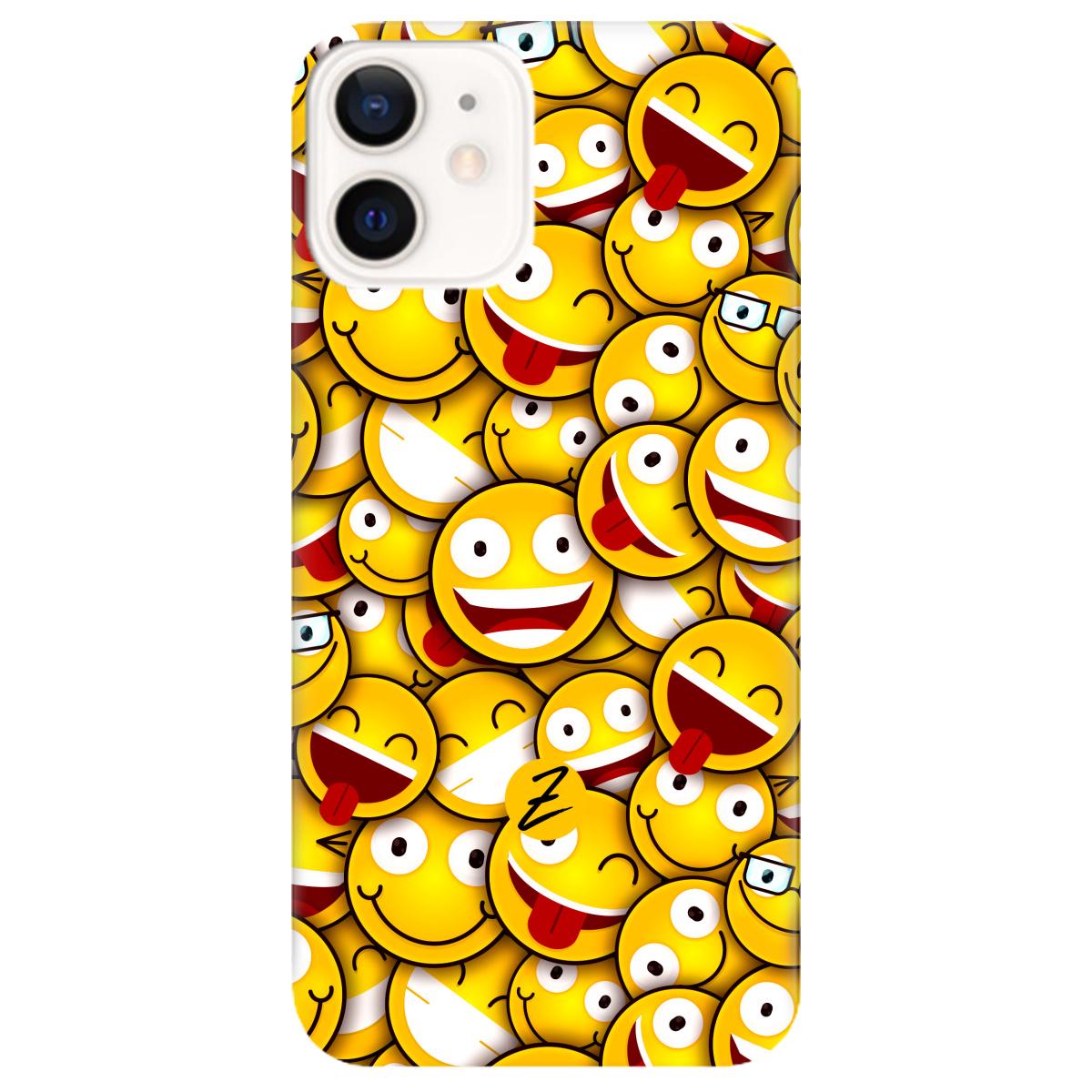 Силіконовий чохол Zorrov для Apple iPhone 12 Mini - Smilies (14050040169088409)