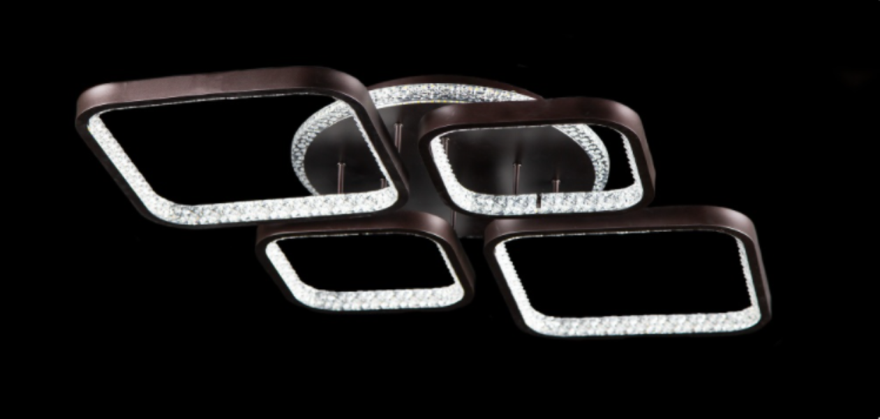 Светодиодная люстра LK39853/2/2/1 LED CF Белый/Венге (AN000833)