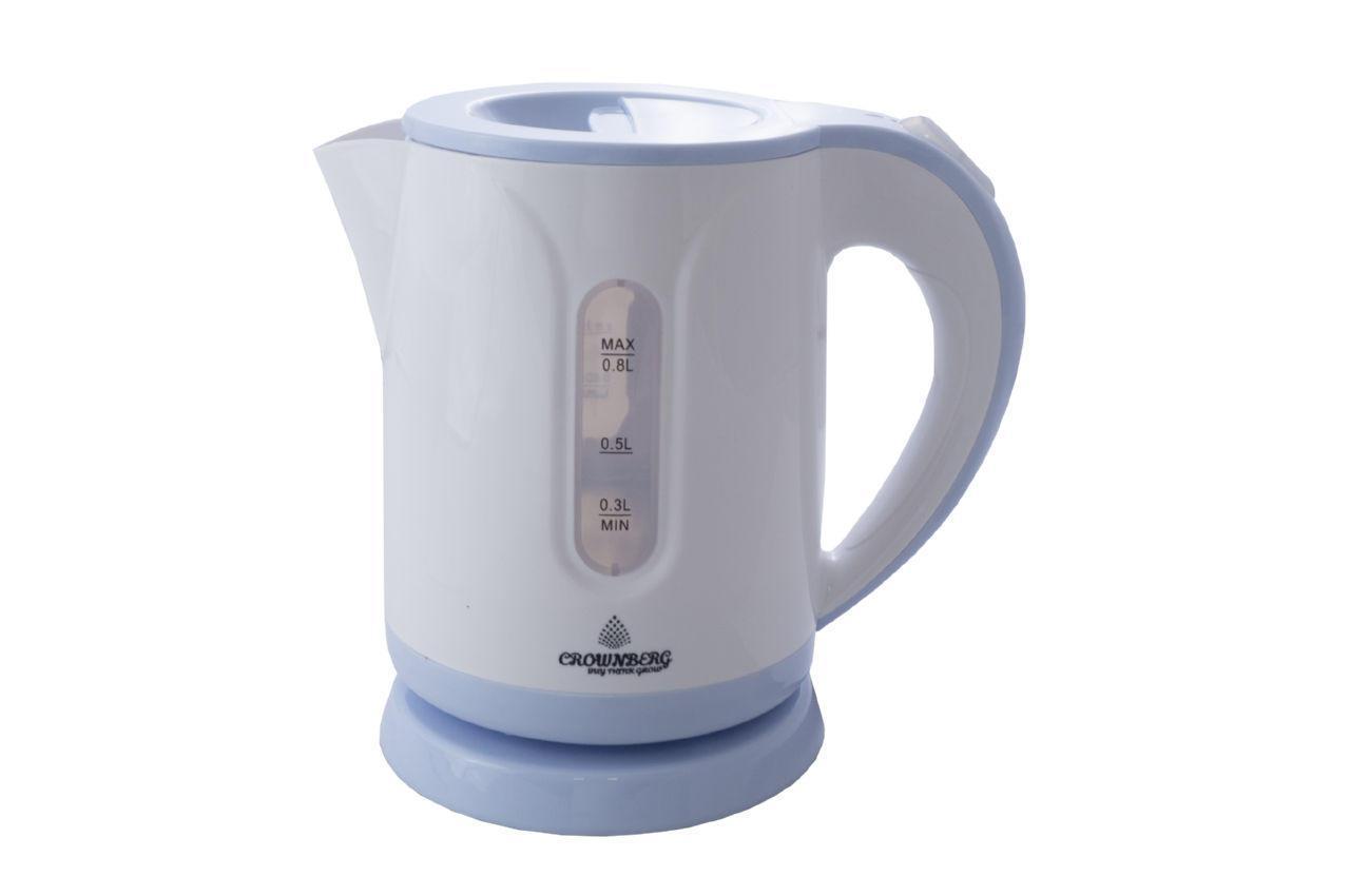 Чайник електричний Crownberg CB-9119 0,8 л White/Blue (115895)