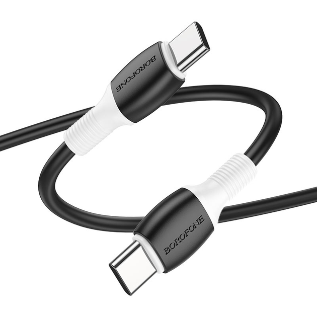 Кабель USB Borofone BX84 60W 20V/3A Type-C to Type-C Черный 1951 (1951)