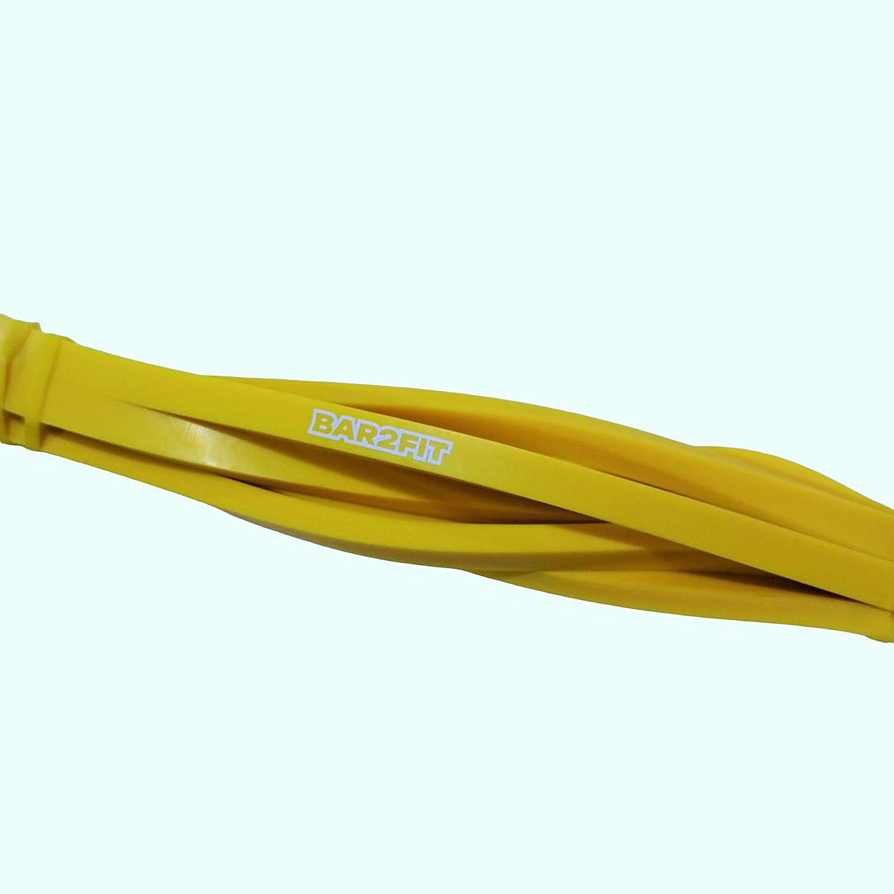 Резина спортивная для подтягивания BAR2FIT B2F-5 6,4 мм 3-7 кг Yellow (12291404) - фото 3