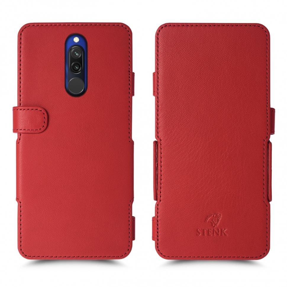 Чехол книжка Stenk Prime для Xiaomi Redmi 8 Красный (64696)