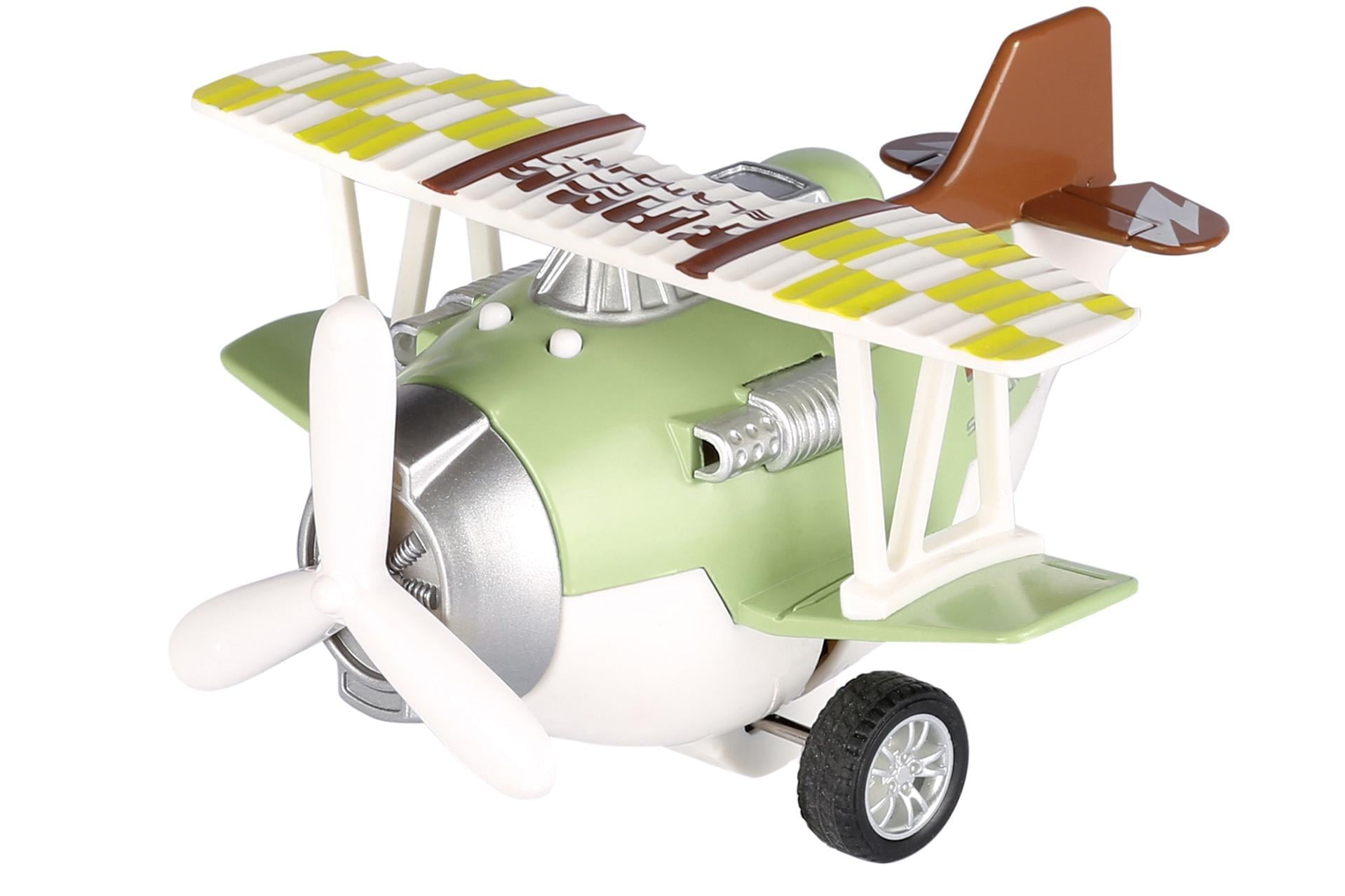 Іграшковий літачок Same Toy Aircraft з рухомими колесами та гвинтом Зелений (SY8016AUt-2)