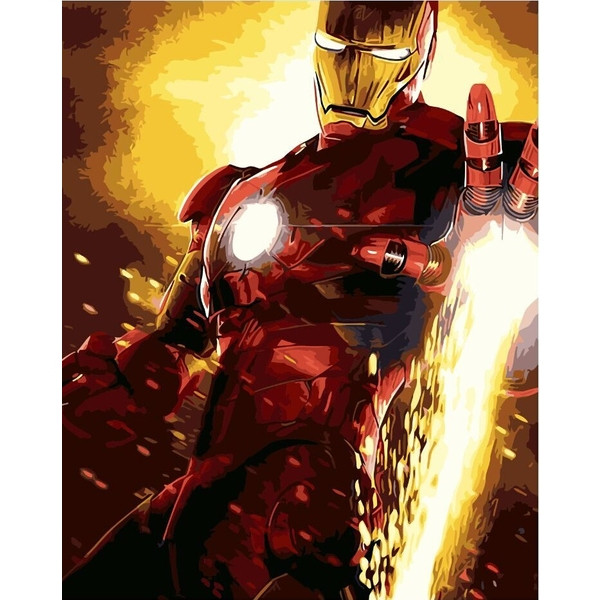 Картина по номерам Brushme Железный человек (GX9802)
