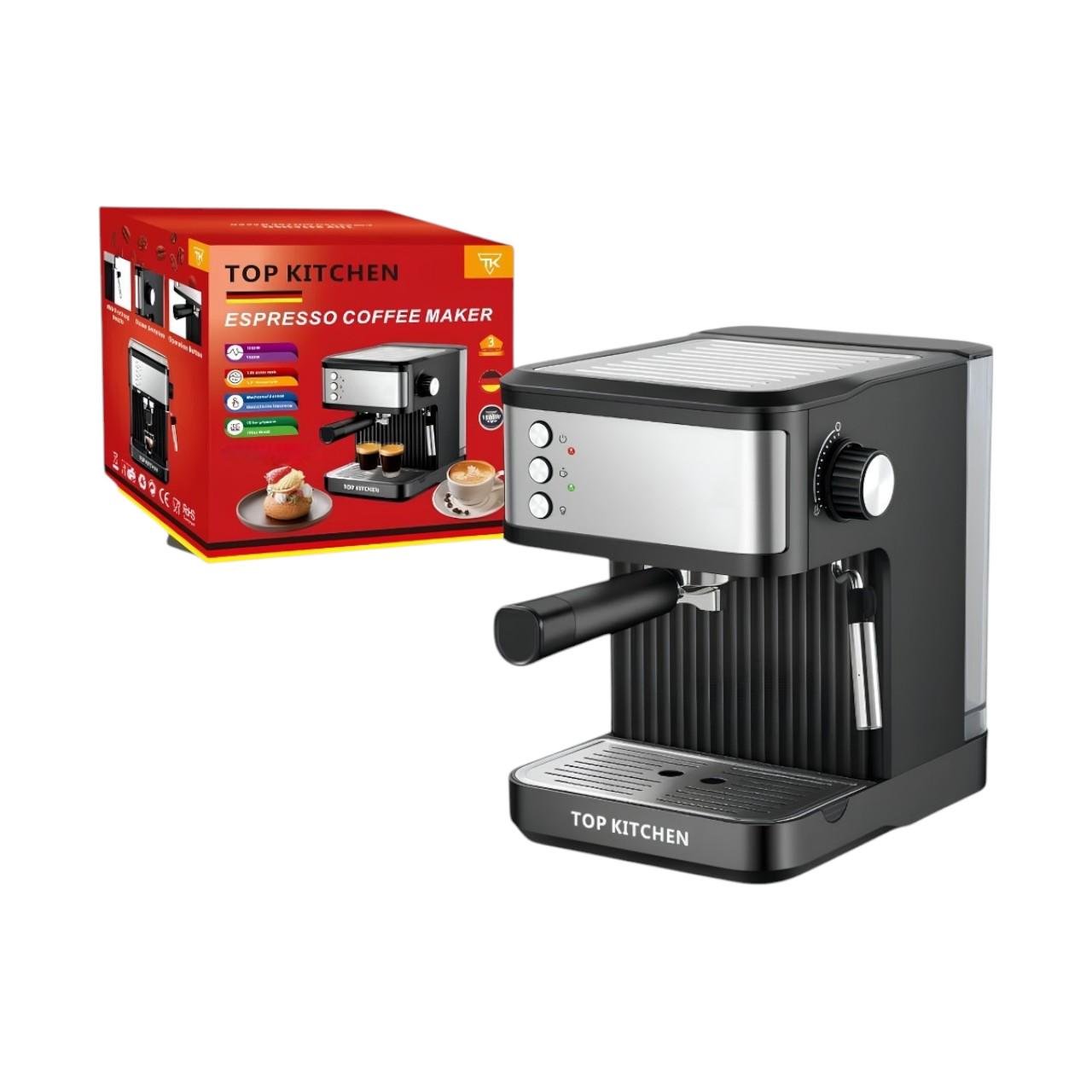 Кавоварка ріжкова Top Kitchen ТК00215 з функцією підігріву чашок та знімним піддоном для крапель 1500 Вт 1,8 л (є299) - фото 9 Кавоварка ріжкова Top Kitchen ТК00215 з функцією підігріву чашок та знімним піддоном для крапель 1500 Вт 1,8 л (є299) - фото 9