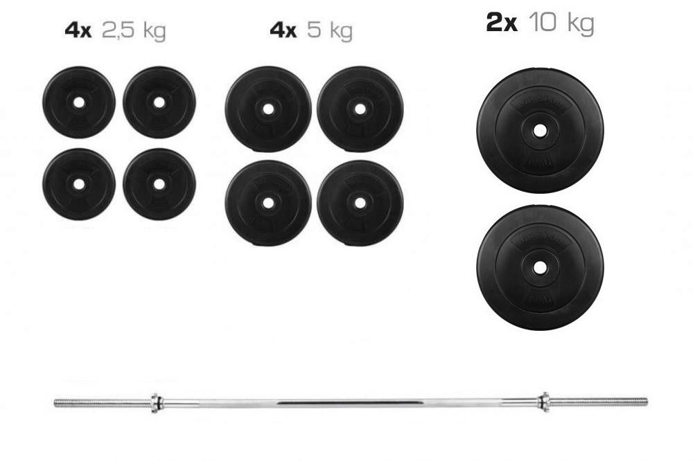 штанга 60 кг 10 млинів в комплекті (320.000.010) - фото 2