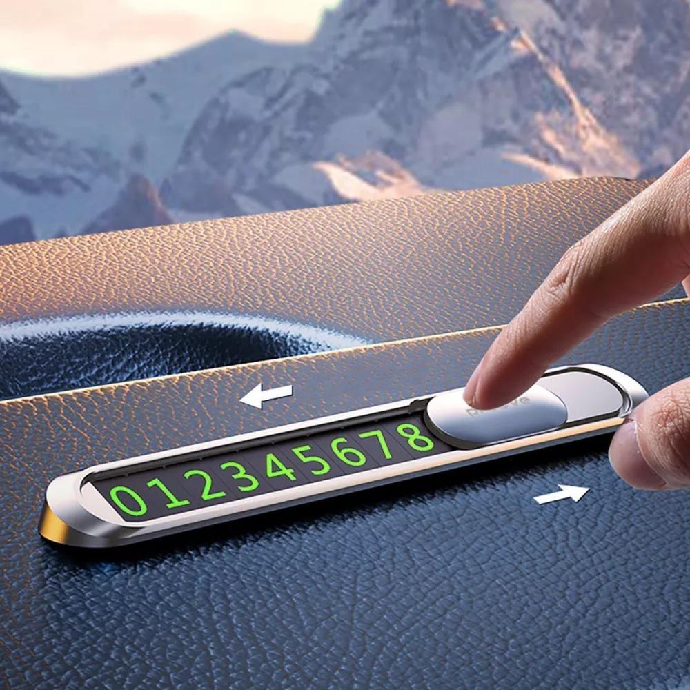 Карта парковочная Proove Metal Lock с люминесцентными цифрами и магнитным слайдером Silver (612348) - фото 2 Карта парковочная Proove Metal Lock с люминесцентными цифрами и магнитным слайдером Silver (612348) - фото 2