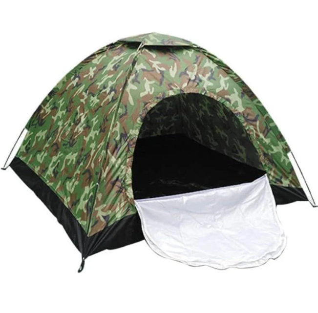 Палатка автоматическая для кемпинга 2-х местная 200х150х110 см Green Camouflage