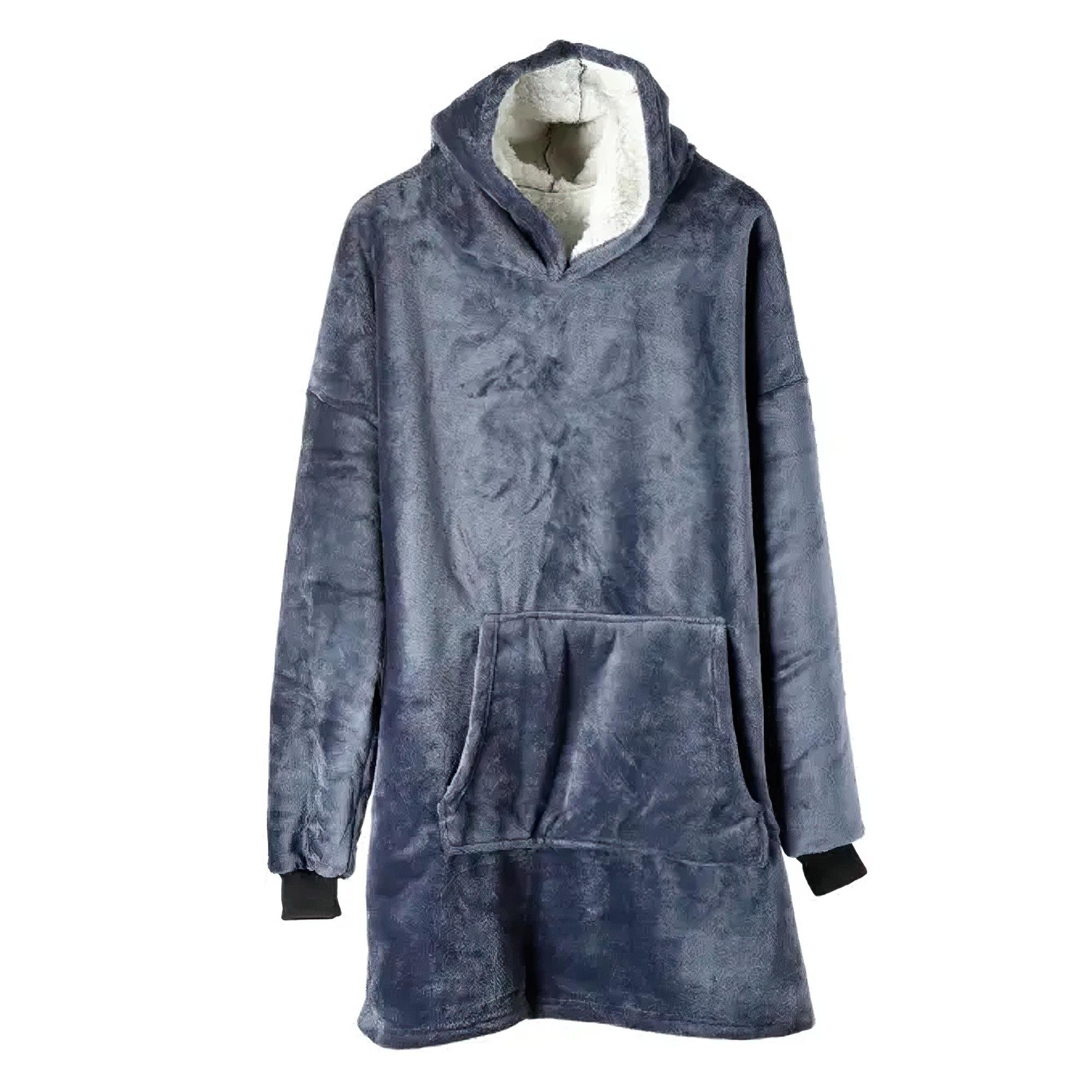 Толстовка-плед з капюшоном Huggle Hoodie Сірий (HA-402) - фото 2 Толстовка-плед з капюшоном Huggle Hoodie Сірий (HA-402) - фото 2