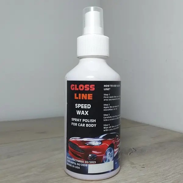 Спрей полироль глянцевый для кузова авто Gloss line Speed ​​Wax 220 мл