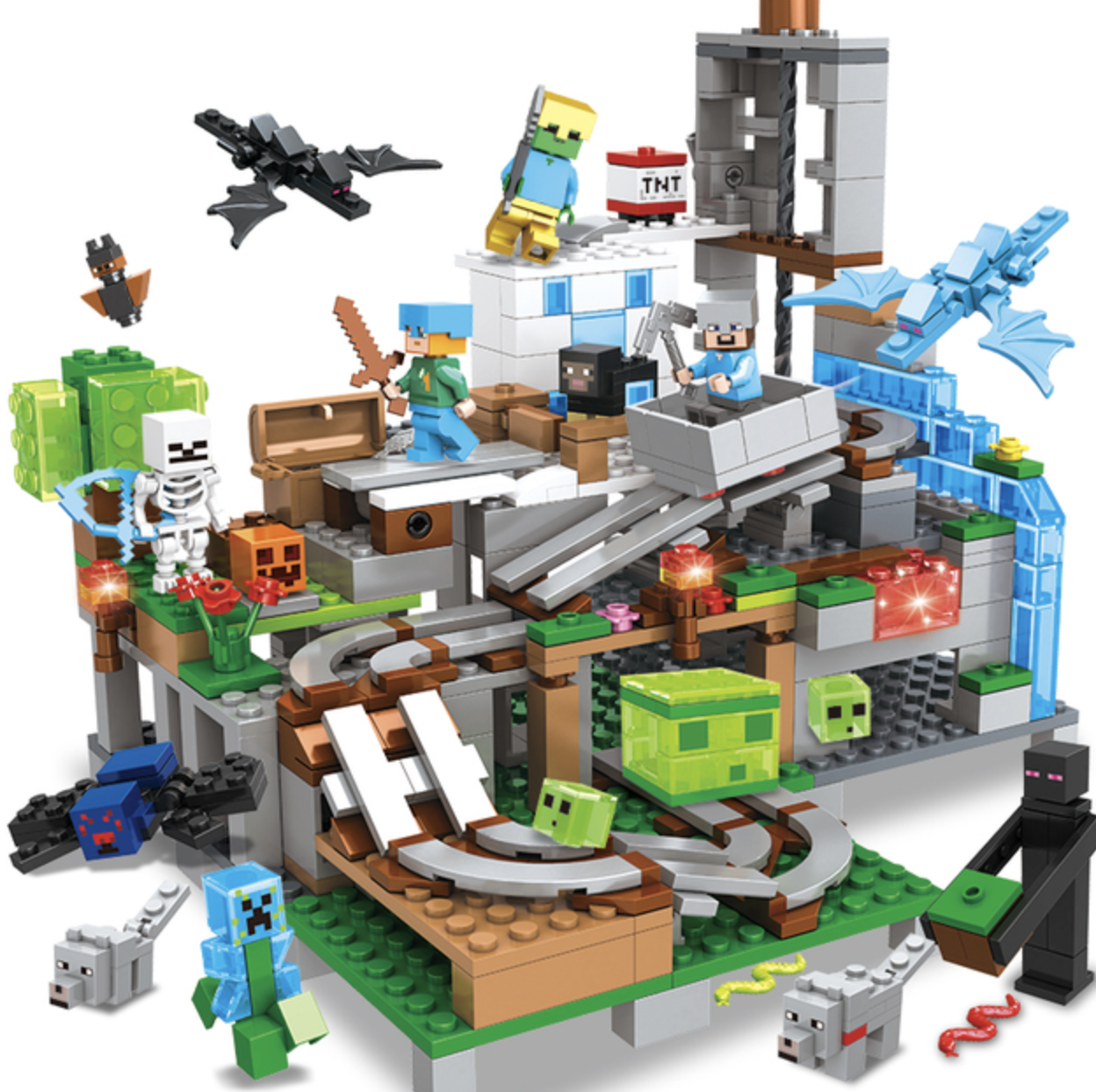 Конструктор My World Печера 587 деталей (SJ82003) - фото 2