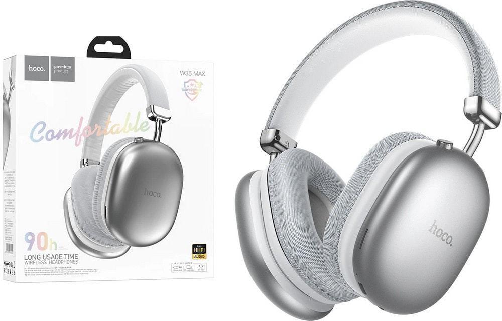 Гарнитура стерео Bluetooth Hoco W35 Max Silver (37764)