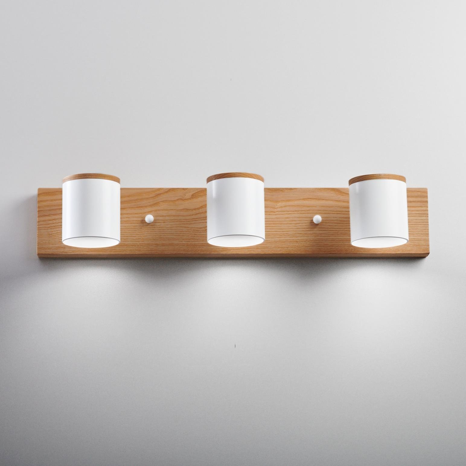 Настенный светильник в стиле лофт Gaff Design Белый (BRA12)