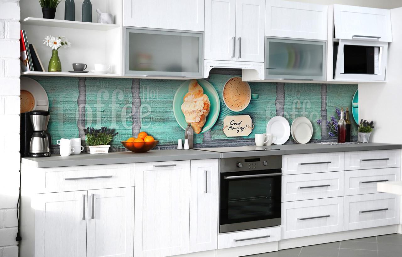 Кухонный фартук Миндальный круассан виниловый самоклеющийся 60х250 см Кухонный фартук Миндальный круассан виниловый самоклеющийся 60х250 см