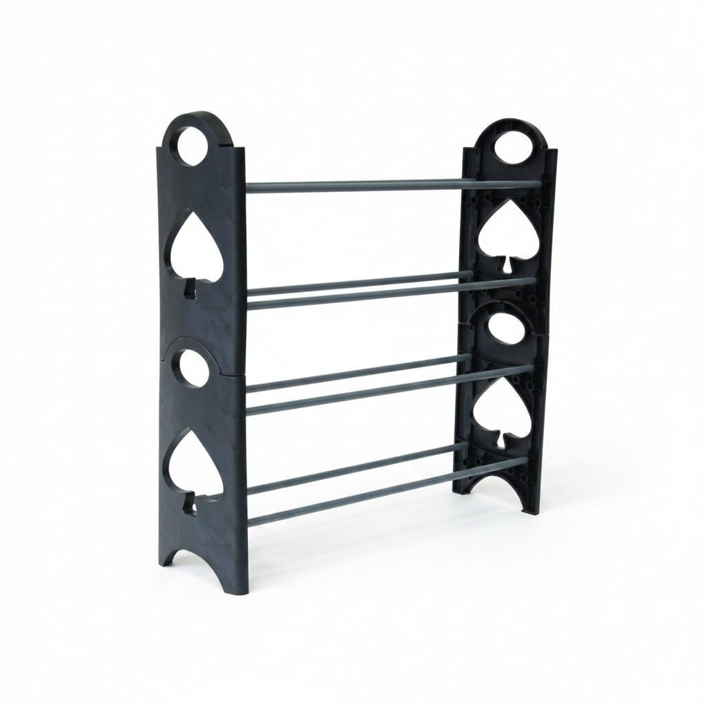 Полка для обуви Amazing Stackable Shoe Rack на 4 полки 63х19х64 см Черный (АА12346486)