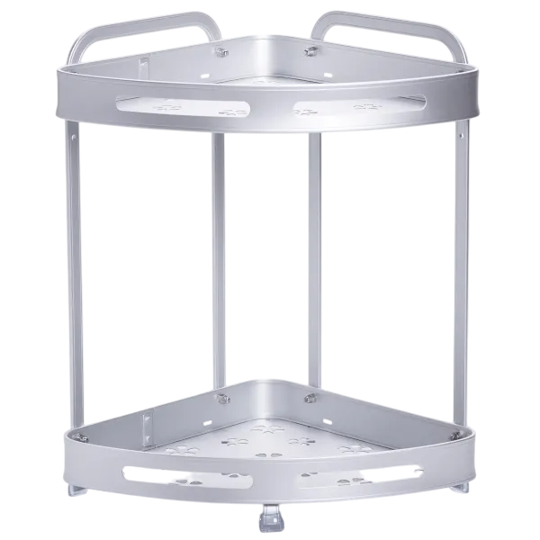 Полиця для ванної кімнати кутова двоярусна (HP-46-3)