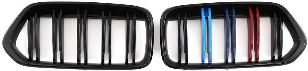 Решетка радиатора GBT для BMW X2 M-Look F39 2018-2023 гг. пластик Черный (27669510)