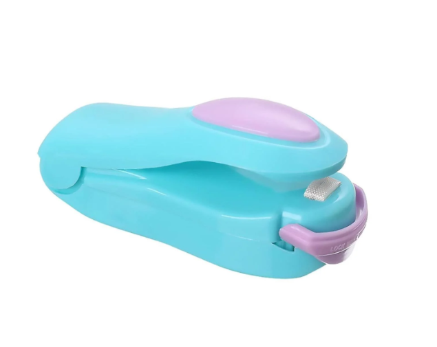 Зварювач пакетів ручний KOREA Type Mini Sealing 7302 Блакитний з фіолетовим (26711697)