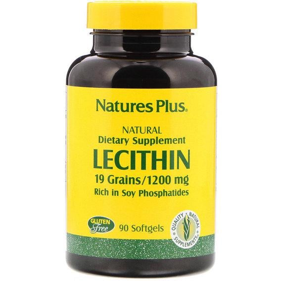 Лецитин Nature's Plus Lecithin 1200 мг 90 Softgels (NTP4160)