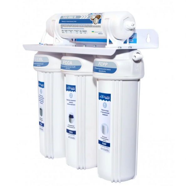 Фильтр под мойку Aquakut с постфильтром четырехступенчатый (104-169)