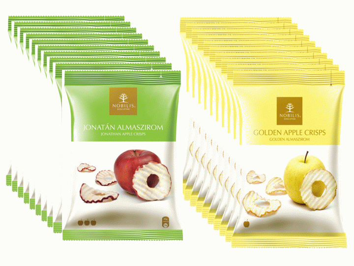 Чипсы яблочные Nobilis Джонатан и Голден 20 шт. х 20 г