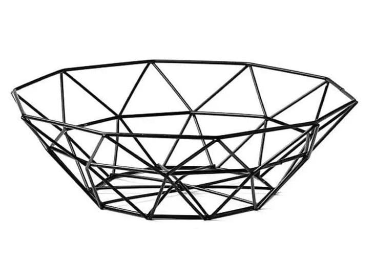 Фруктівниця металева Stenson R93158 25,8х8 см Black (20564148)