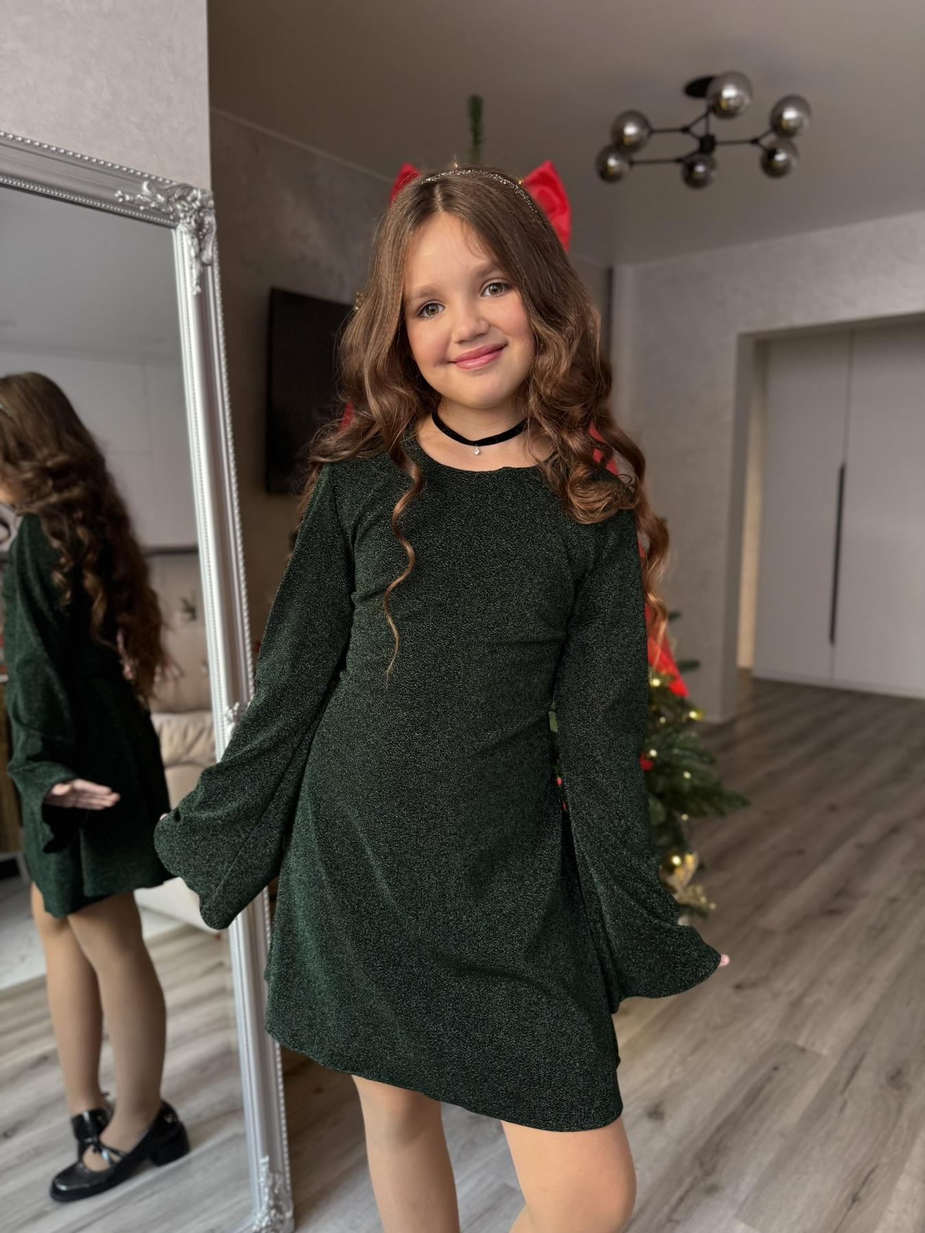 Сукня блискуча підліткова з люрексу IRmAS 1325 164 см Смарагдовий