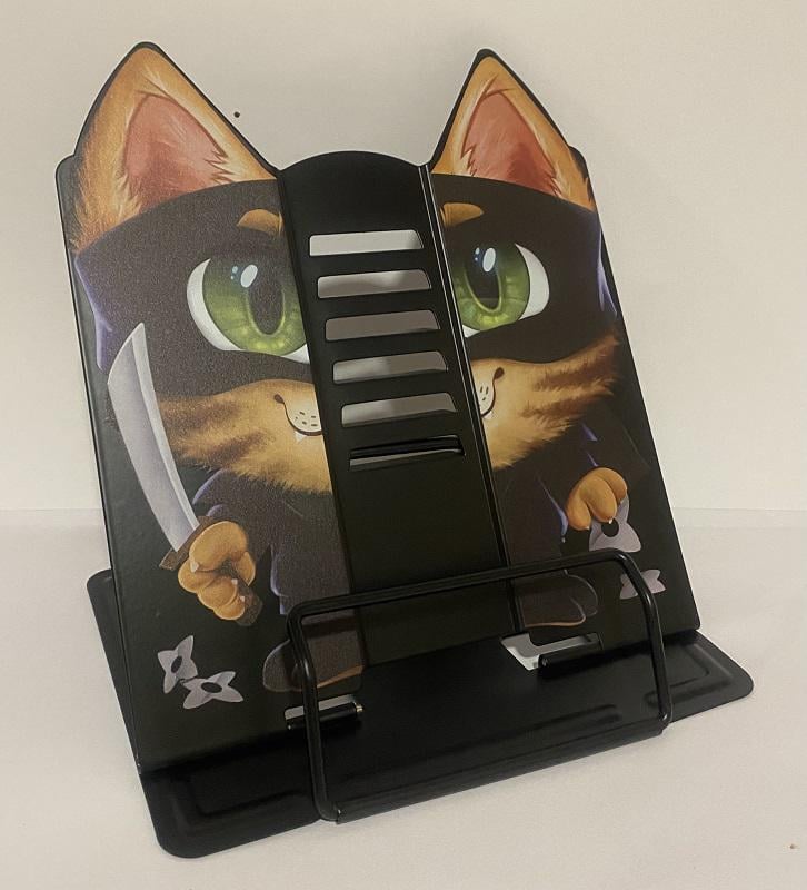 Подставка для книг Зверята металлическая фигурная 21х16,9х19 см Черный (13401814)