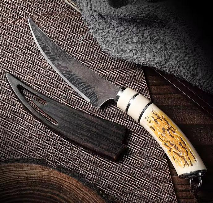 Нож кухонный для обвалки мяса/рыбы/фруктов/овощ (KN-22) - фото 2