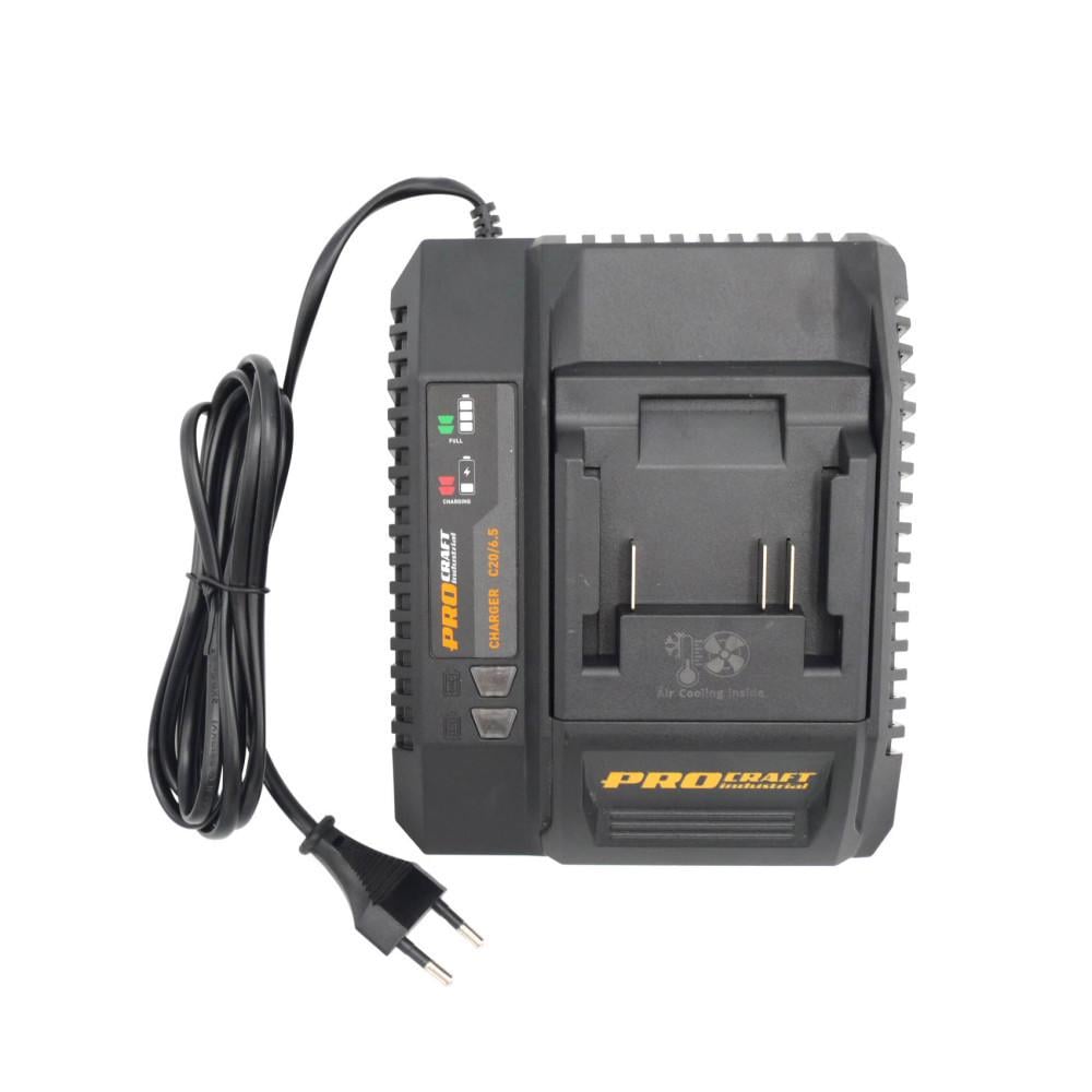 Зарядное устройство Procraft Industrial C20/6.5 20В 6.5А с охлаждением для Li-ion аккумуляторов