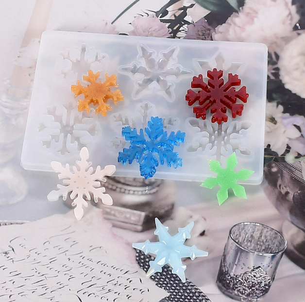 Форма молд для создания снежинок из эпоксидной смолы (1692) - фото 5 Форма молд для создания снежинок из эпоксидной смолы (1692) - фото 5