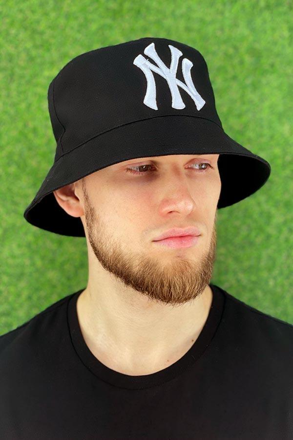 Панама молодежная Braxton NY Yankees унисекс Черный/Белый (1453)