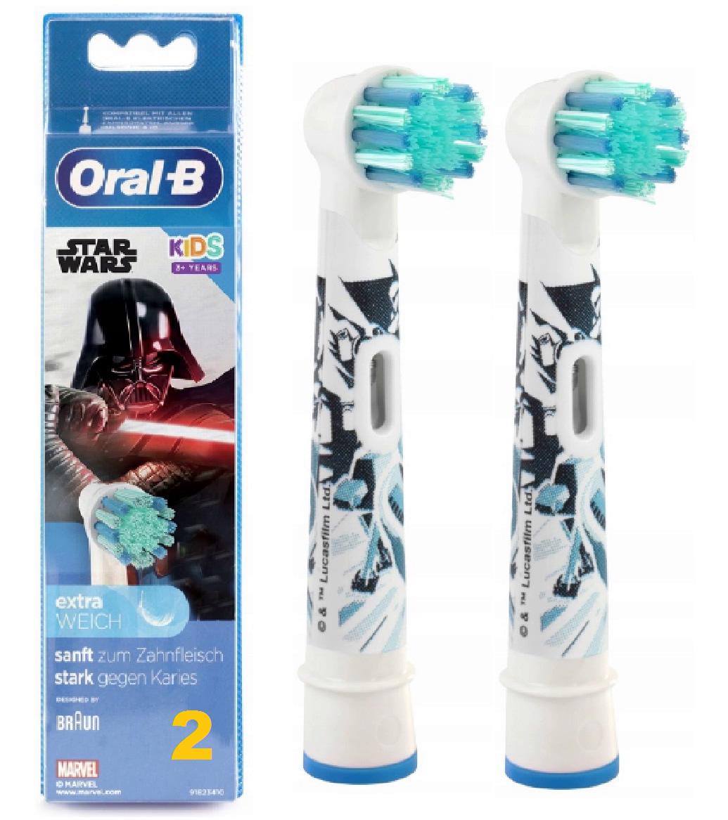 Насадки к электрической зубной щетке Oral-B Star Wars Kids 2 шт. (4210201385394) - фото 1