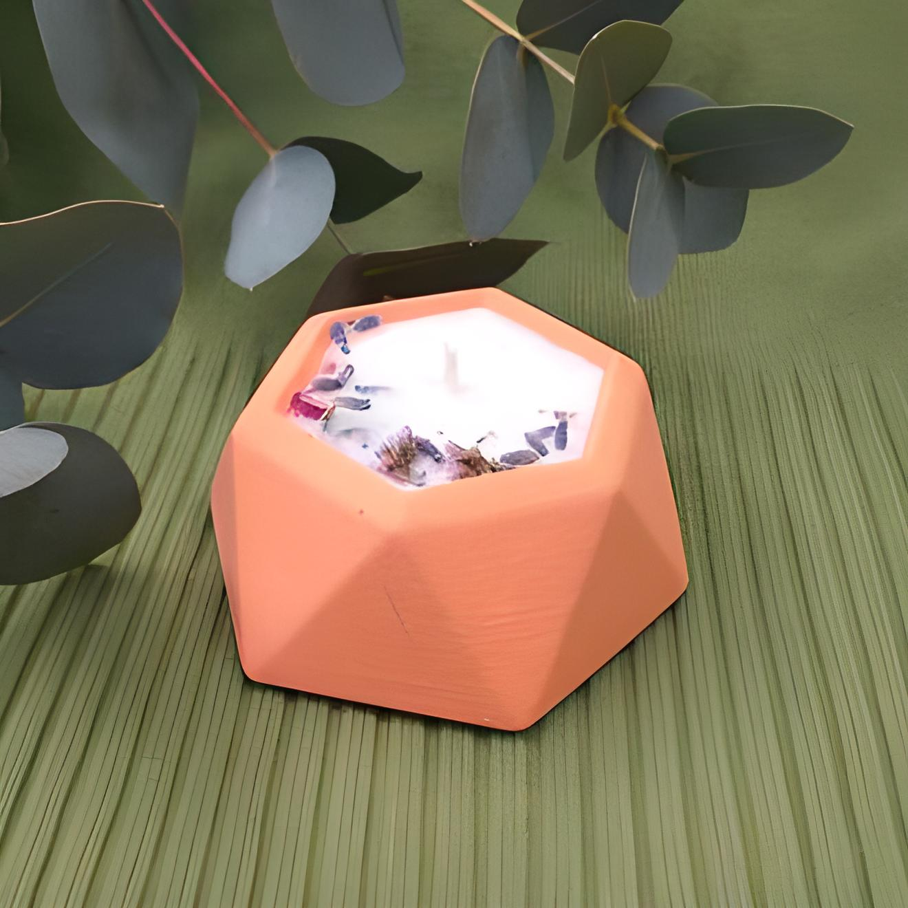 Свеча натуральная HandMade Розовый персик (124-80)