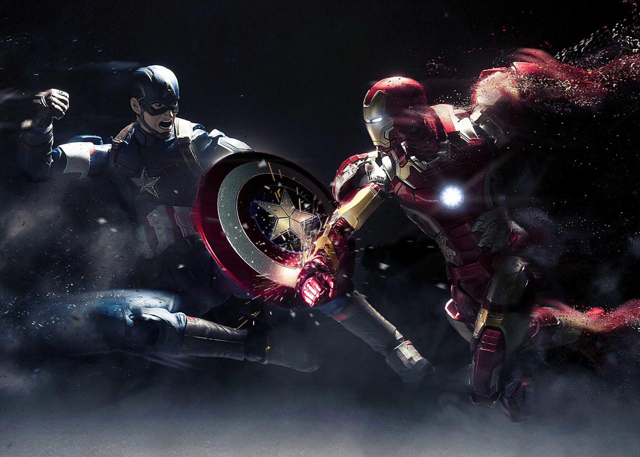 Картина GeekLand Captain America and Iron Man 60х40 см (CA.09.072)