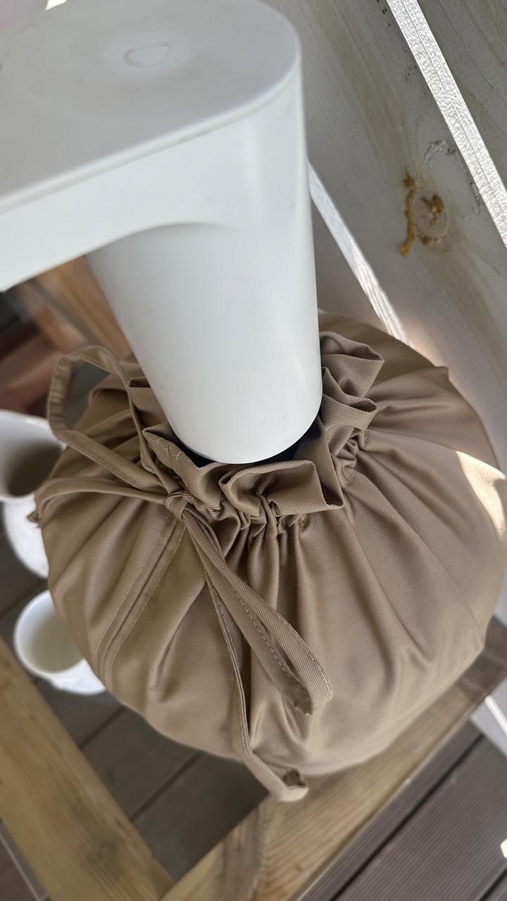 Чохол текстильний котоновий однотоний на пластиковий бутль 19 л Бежевий - фото 5 Чохол текстильний котоновий однотоний на пластиковий бутль 19 л Бежевий - фото 5