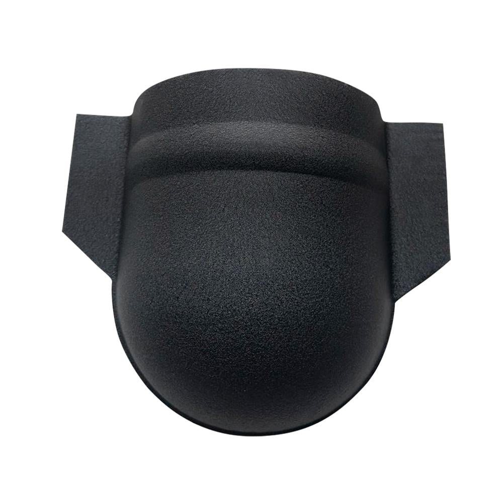 Заглушка конька полукруглая широкая штампованная RAL 9005 матовая Черный (33409733)