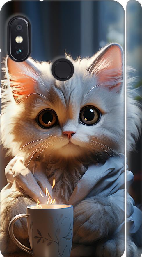 Чехол на Xiaomi Redmi Note 5 White cat (5646m-1516-42517)