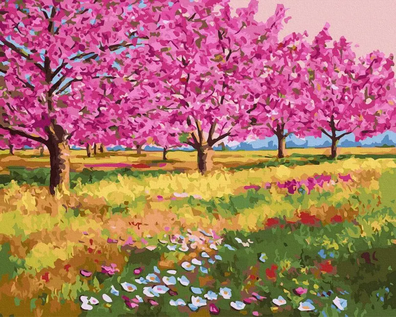 Картина по номерам Brushme Цветущее поле 40x50 см (BRM45736) Картина по номерам Brushme Цветущее поле 40x50 см (BRM45736)