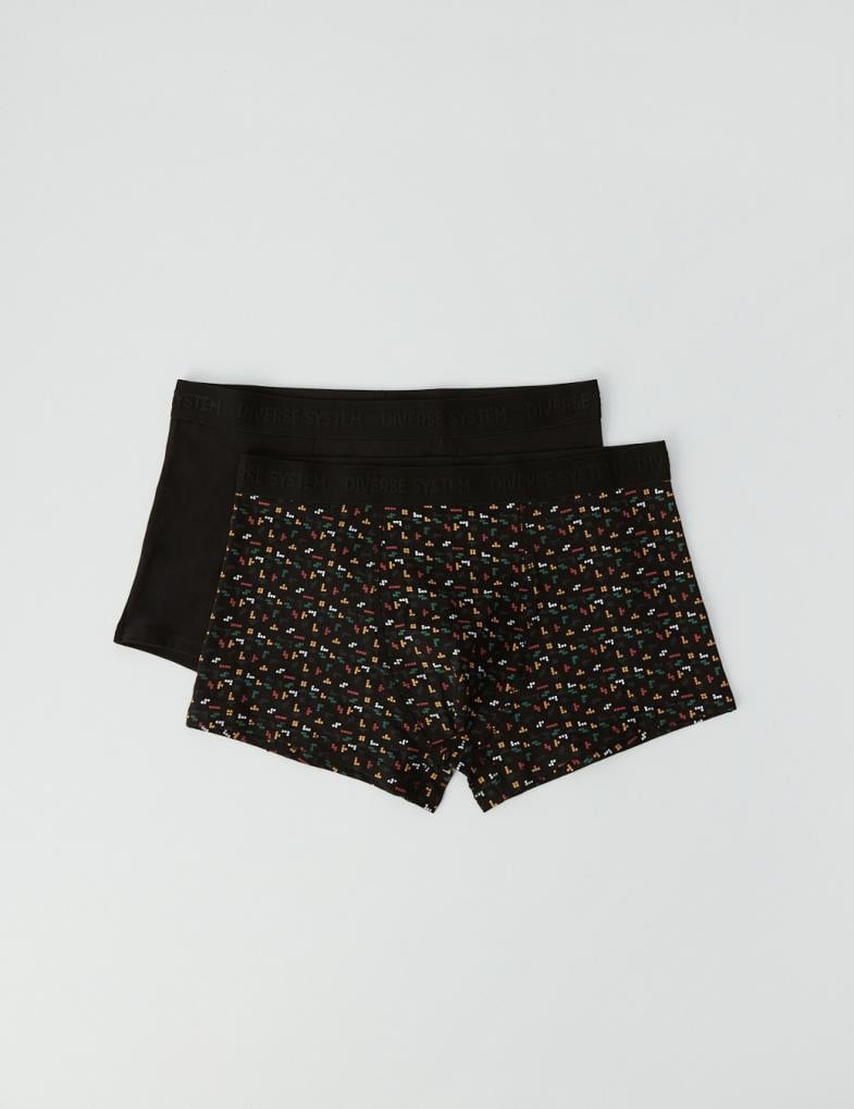 Набор трусов боксеров мужских Diverse LONI 2 шт. IV XL Черный (5902598799197)